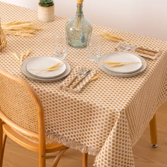 Set van 2 servetten katoen (40 x 40 cm) Indie Beige