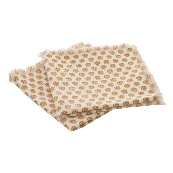 Set van 2 servetten katoen (40 x 40 cm) Indie Beige
