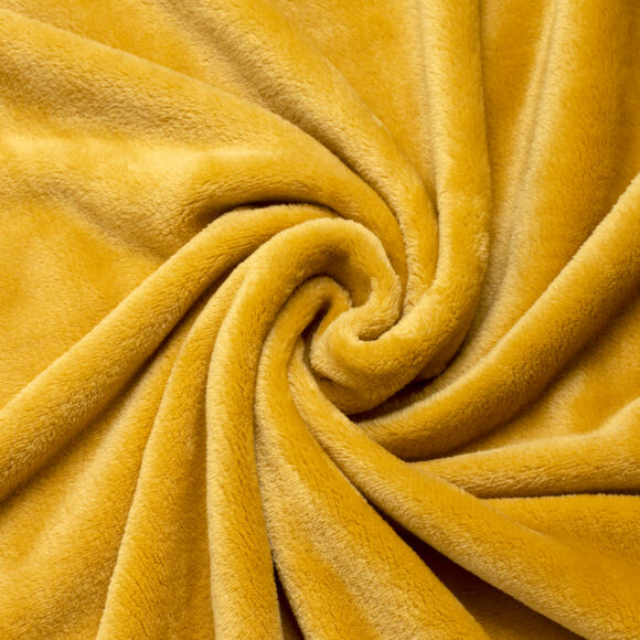 Manta suave (150 cm) Tendresse Amarillo ocre 2