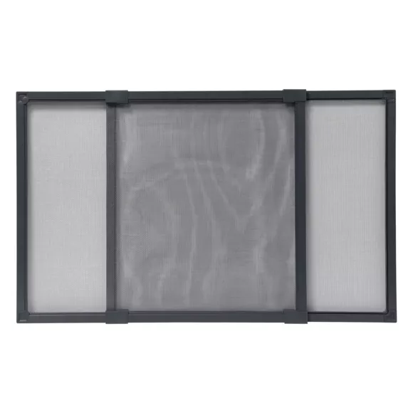 MOUSTIQUAIRE CADRE EXTENSIBLE 50X40 CM - GRIS/TOILE GRISE