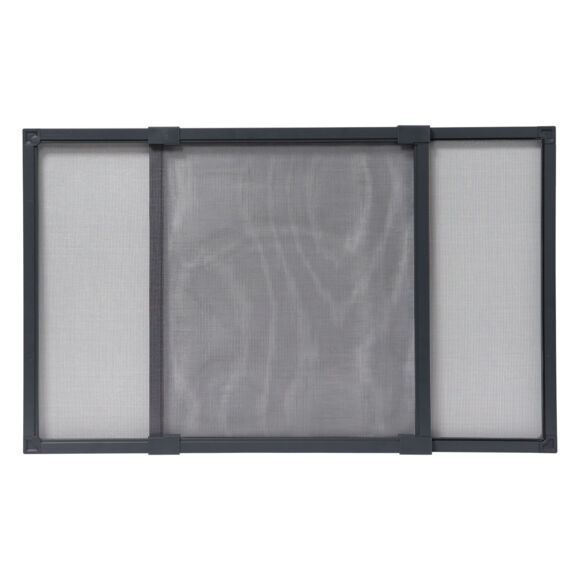 Mosquitera  con marco extensible para ventana enrollable (70/130 x 50 cm) Moustyk Gris