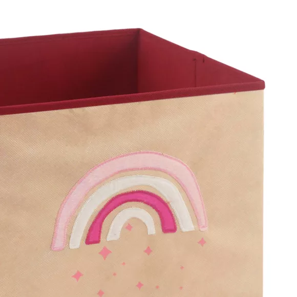 Cesta de almacenamiento plegable para niño (30 x 30 cm) Arc-en-Ciel Rosa