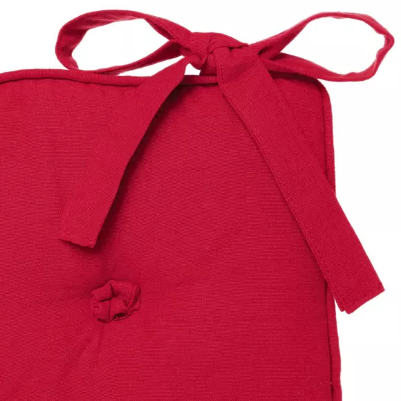 Cojín de silla Datara 5 Botones Rojo 2