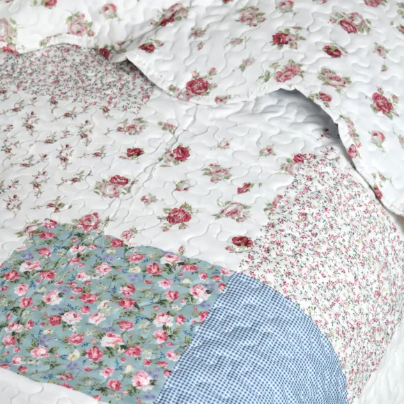 Colcha y fundas de almohada (260 x 240 cm) Agnes Multicolor