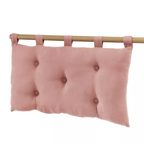 Cabecero en gasa de algodón (80 cm) Gaïa Rosa durazno