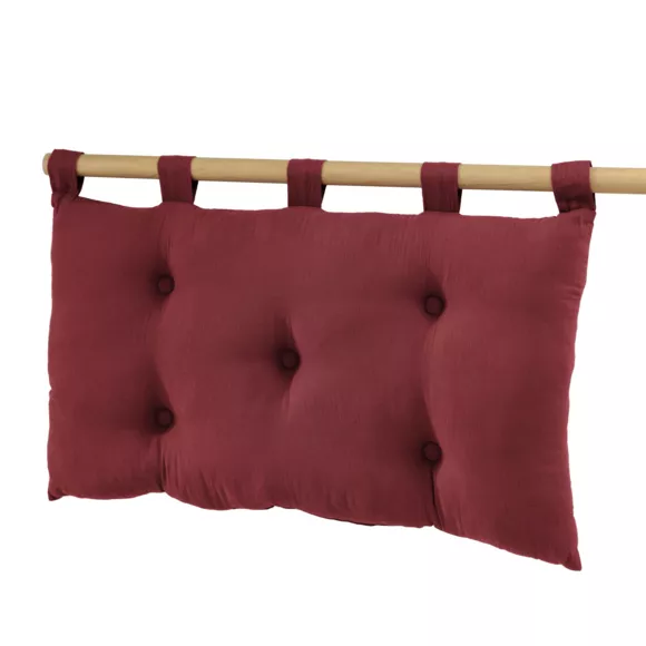 Tête de lit gaze de coton (80 cm) Gaïa Lie de vin