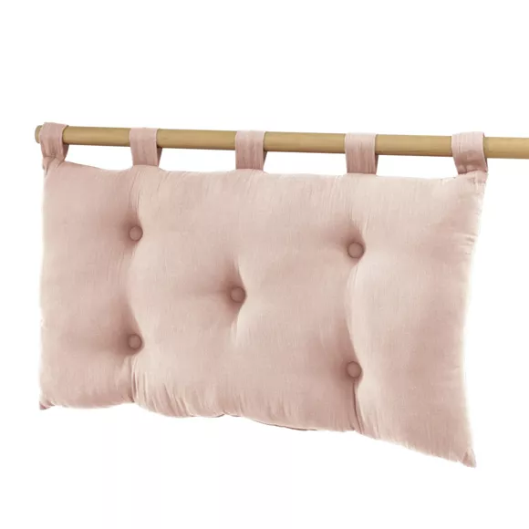 Tête de lit gaze de coton (80 cm) Gaïa Rose poudré