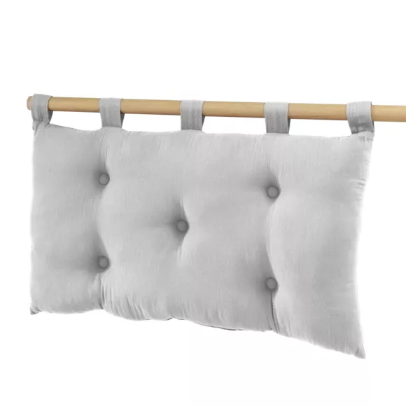 Cabecero en gasa de algodón (80 cm) Gaïa Gris nube