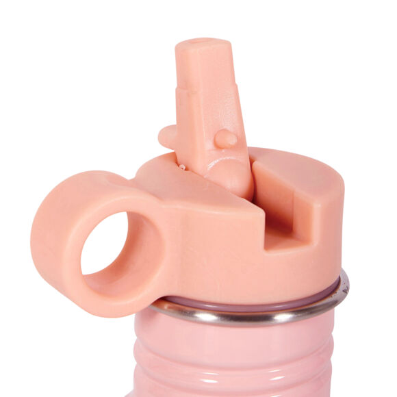 Kinderfles metaal (16 cm) Licorne Roze