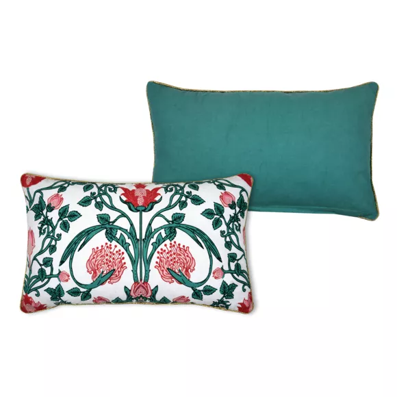 Coussin rectangulaire coton (50 cm) Sakai Blanc