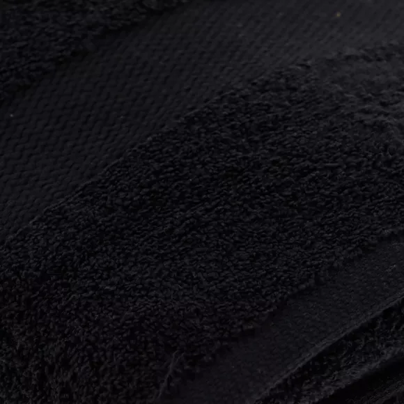 SERVIETTE DE BAIN 90X150 CM 100% COTON - NOIR