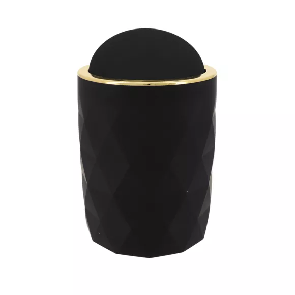 Prullenbak rubber 6L Rubby Zwart