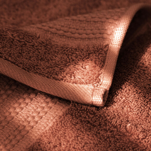 Badetuch aus Bio-Baumwolle (70 x 130 cm) Garance Terrakotta 2