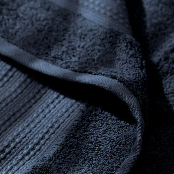 Toalla en algodón orgánico  (70 x 130 cm) Garance Azul noche