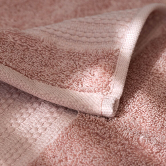Toalla en algodón orgánico  (50 x 90 cm) Méline Rosa durazno