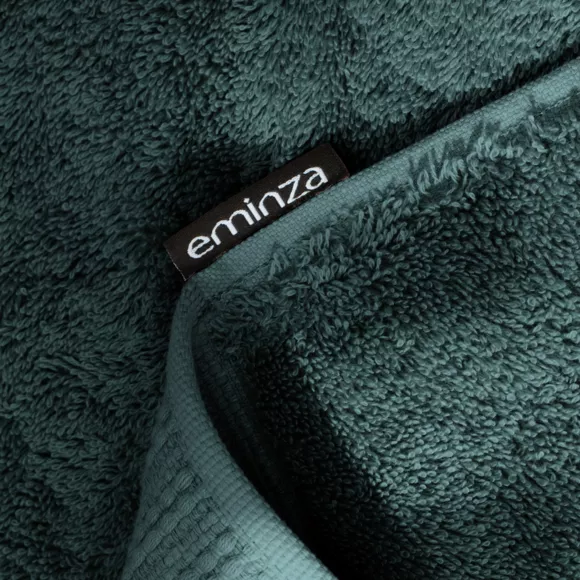 Tapis de bain coton bio (50 x 70 cm) Méline Vert émeraude