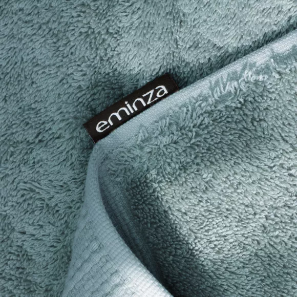 Tapis de bain coton bio (50 x 70 cm) Méline Bleu glacier