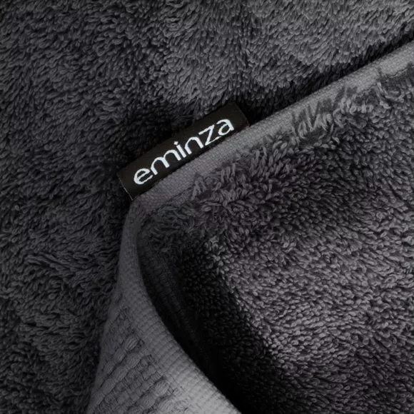 Tapis de bain coton bio (50 x 70 cm) Méline Gris orage