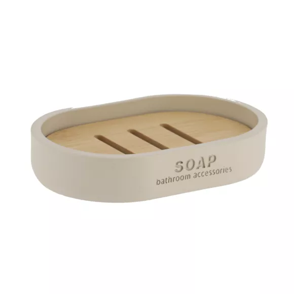 Set di accessori bagno Puro bambù Beige
