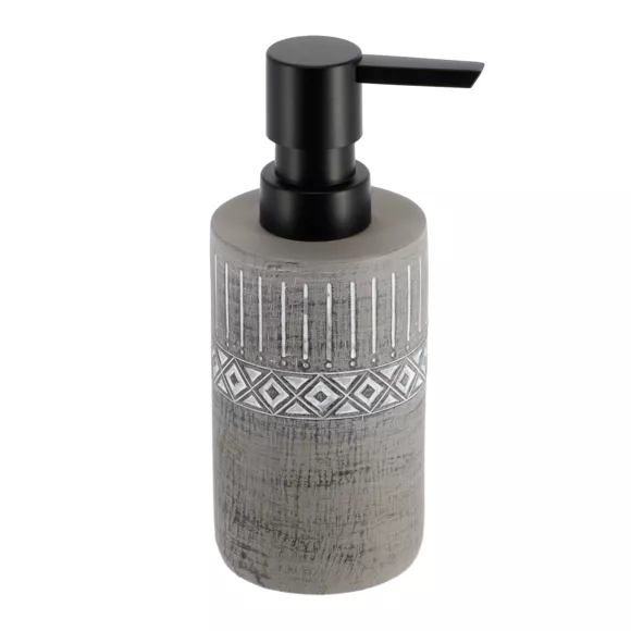 SET GOBELET DISTRIBUTEUR A SAVON ET PORT SAVON CIMENT - GRIS