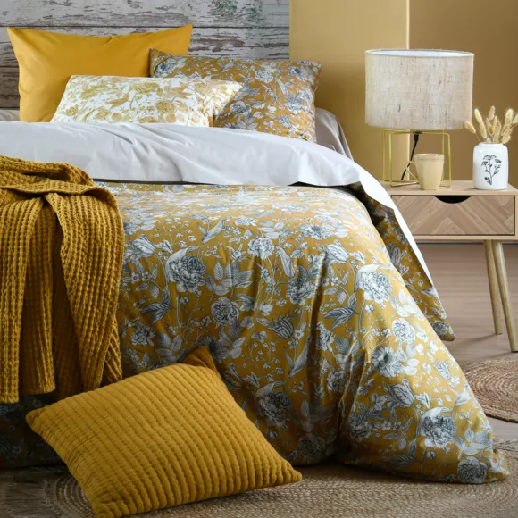 JACINTHE TAIE SAC 63X63 MOUTARDE