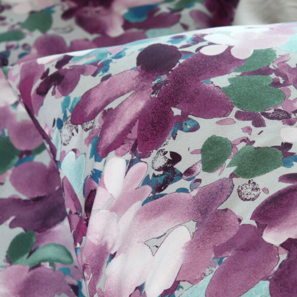 Federa cuscino letto rettangolare percalle di cotone (50 x 70 cm) Pervenche Viola parma