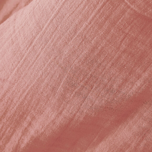 Sábana bajera de gasa de algodón(90 x 200 cm) Gaïa Rosa durazno