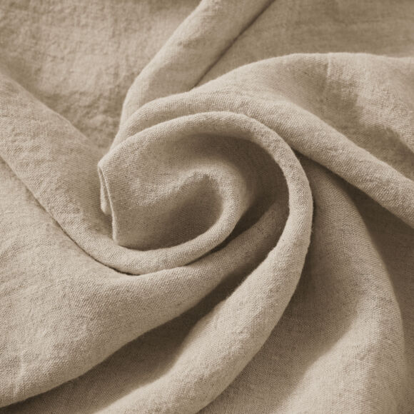 Tafelkleed rechthoekig gewassen linnen (L250 cm) Louise Beige
