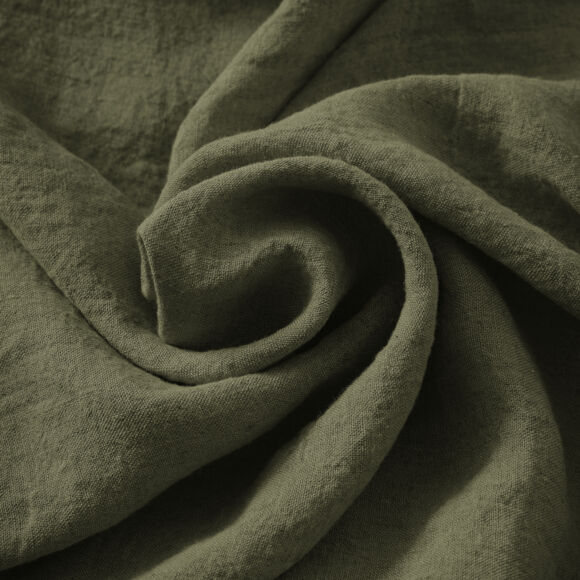 Tafelkleed rechthoekig gewassen linnen (L350 cm) Louise Rozemarijn groen