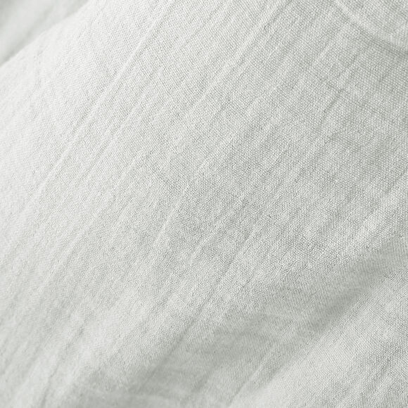 Funda de almohada cuadrada de gasa de algodón (80 x 80 cm) Gaïa Gris nube