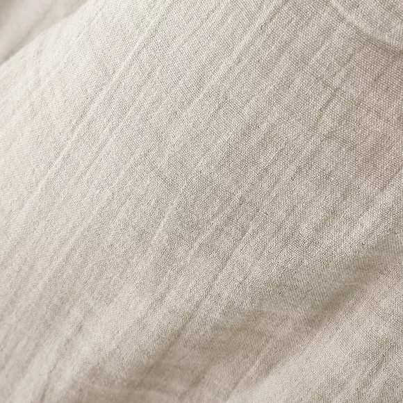 Funda de almohada cuadrada de gasa de algodón (80 x 80 cm) Gaïa Beige pampa