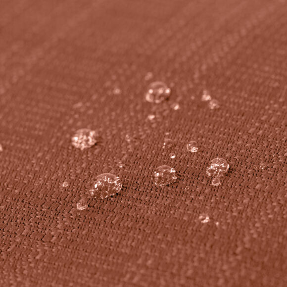 EM - Coussin de sol 50 x 50 x 10 cm Polyester uni SUNSET Terracotta