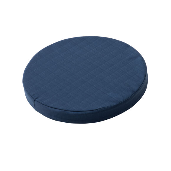 EM - Assise matelassŽe ronde dŽhoussable ¯ 40 cm Polyester uni SUNSET Bleu nuit