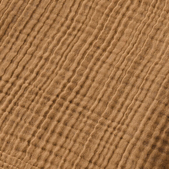 Badetuch aus Baumwoll-Gaze (70 x 130 cm) Gaïa Camel