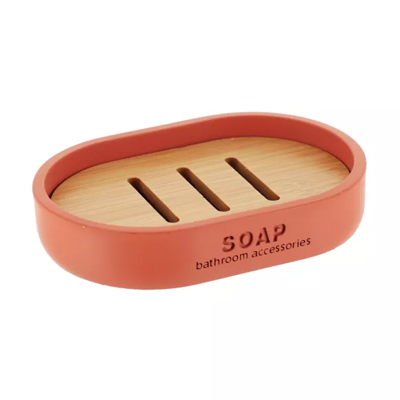 Set di accessori bagno Puro bambù Terracotta