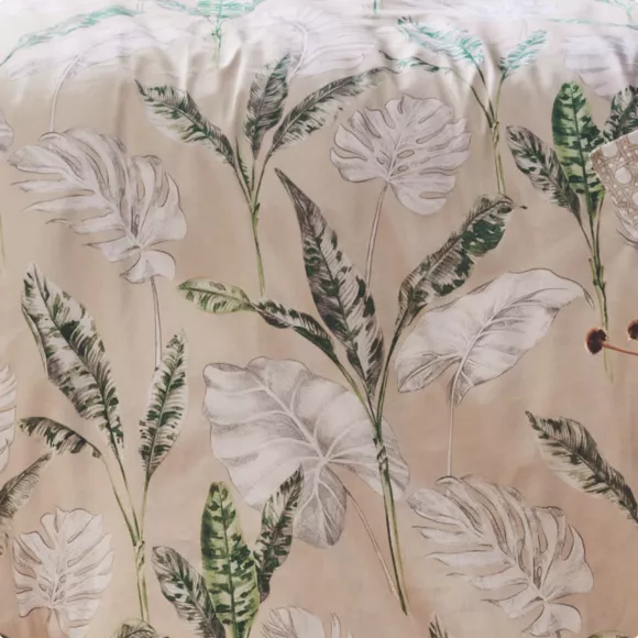 Funda de almohada en  satén de algodón (L200 cm) Voyage Verde