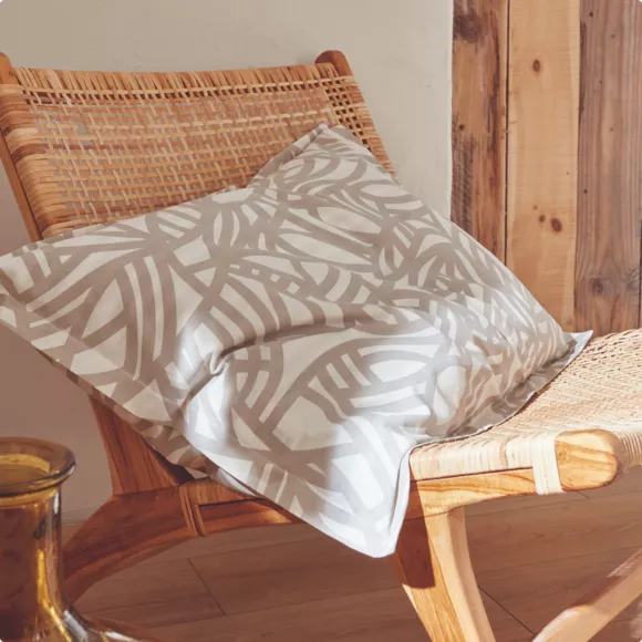 Housse de couette coton lavé (280 x 240 cm) Séréna Beige
