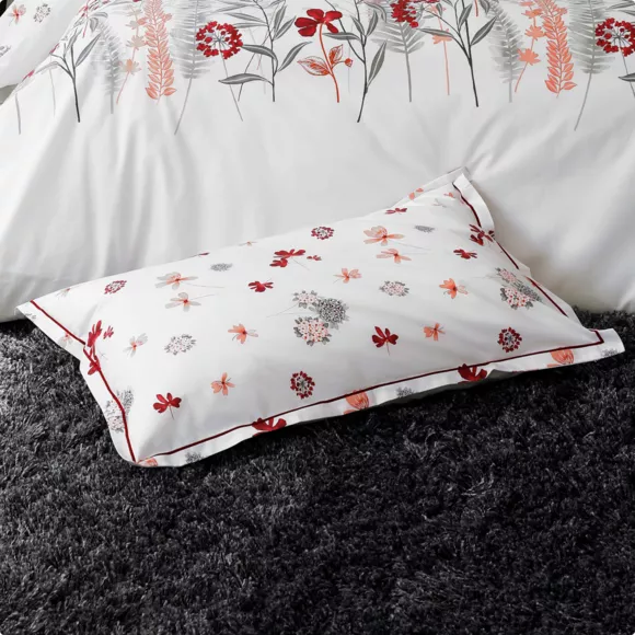 Dekbedovertrek percal katoen (200 cm) Petite folie Rood