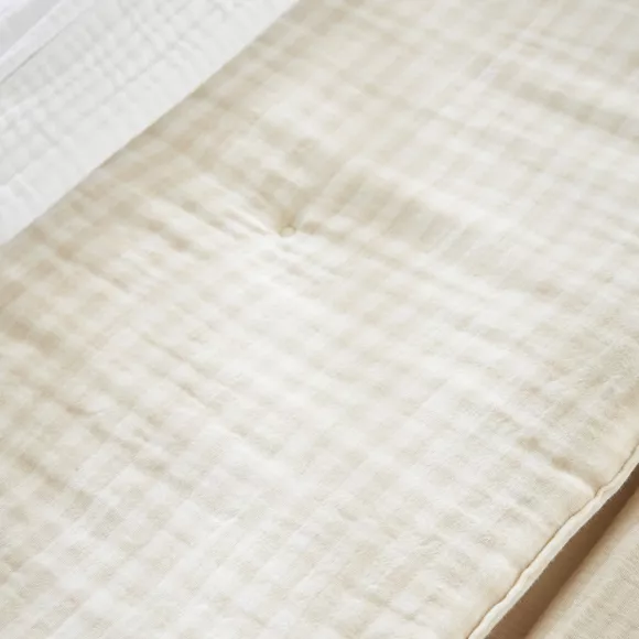 Bettläufer Baumwoll-Gaze (90 x 200 cm) Vickie Beige