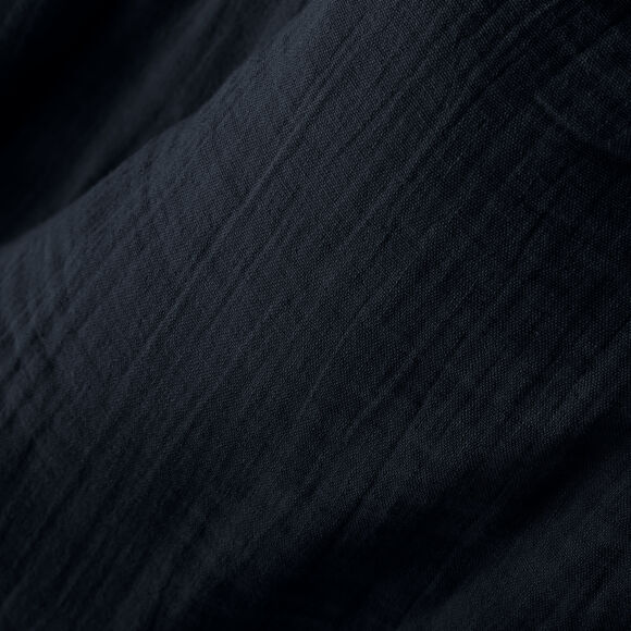 Coussin de sol gaze de coton (50 x 50 cm) Gaïa Bleu nuit