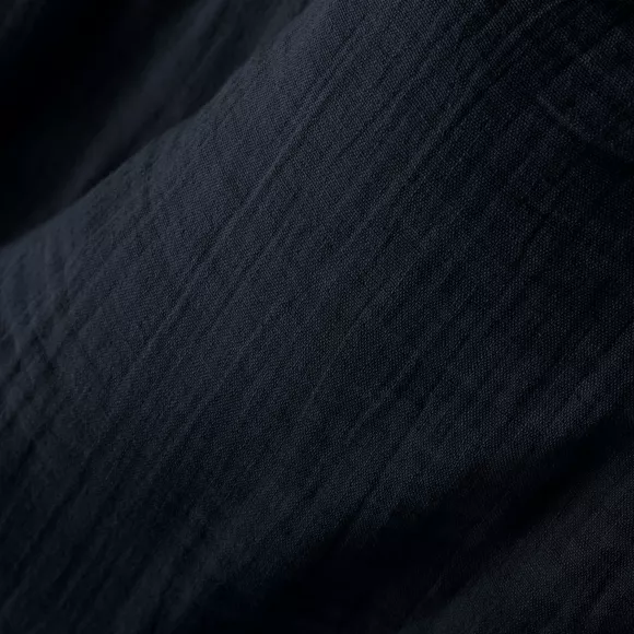 Cojín rectangular en gasa de algodón (40 x 60 cm) Gaïa Azul noche