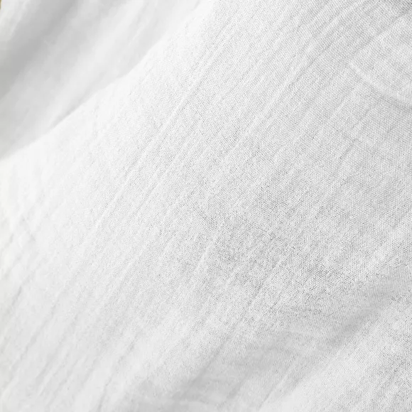 Cuscino rettangolare in garza di cotone (40 x 60 cm) Gaïa Bianco Chantilly