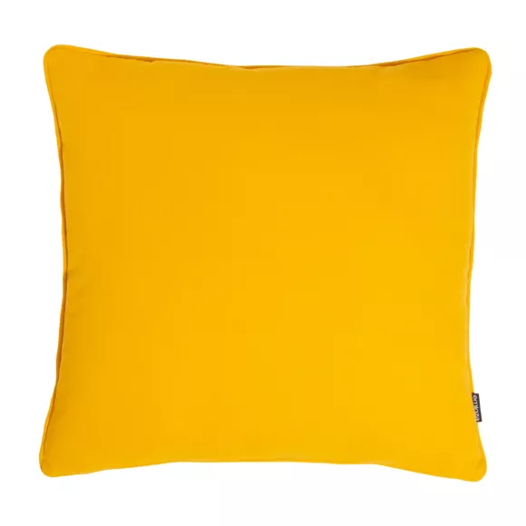 Coussin carré coton (60 x 60 cm) Pixel Jaune moutarde