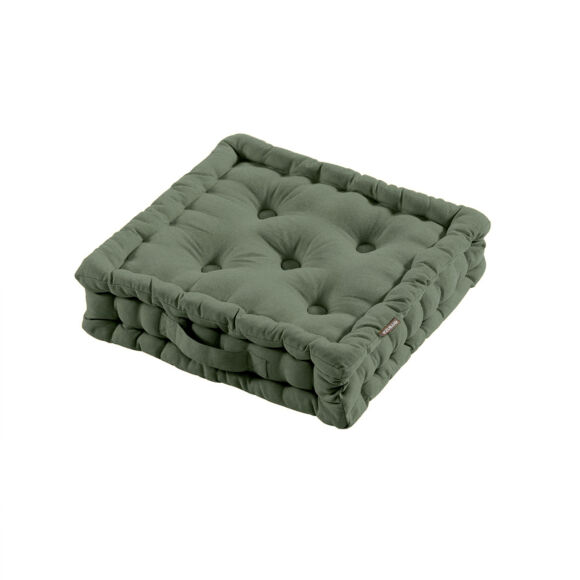 Cojín de suelo en algodón (40 x 40 cm) Pixel Verde kaki