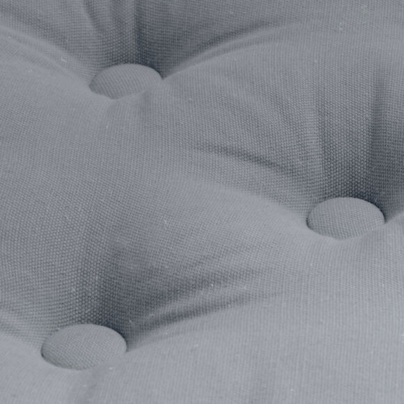 Cojín de suelo en algodón (40 x 40 cm) Pixel Gris