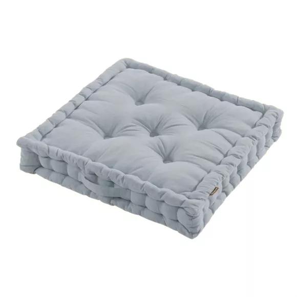 Coussin de sol coton (60 x 60 cm) Pixel Gris