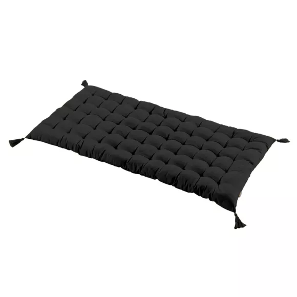 Materasso da terra in cotone (120 x 60 cm) Pixel Nero