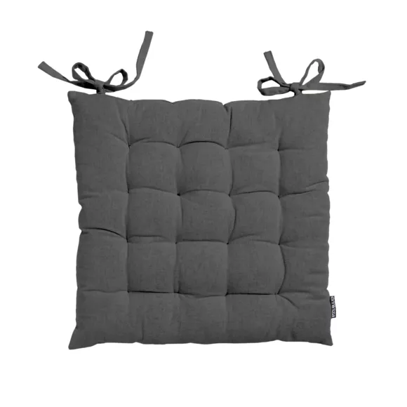 Cuscino per sedia quadrato in cotone (40 x 40 cm) Pixel Grigio antracite