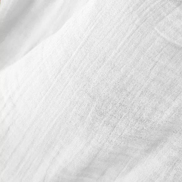Tenda in  garza di cotone a passanti nascosti (180 x 240 cm) Gaïa Bianco chantilly