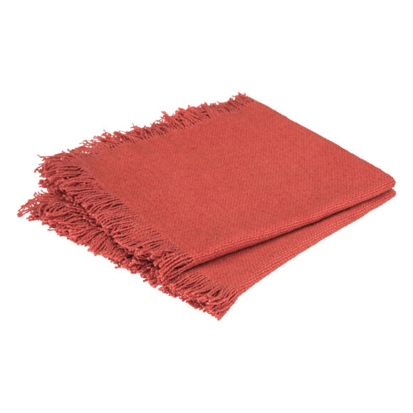 Lot de 2 serviettes coton Maha Terracotta 2